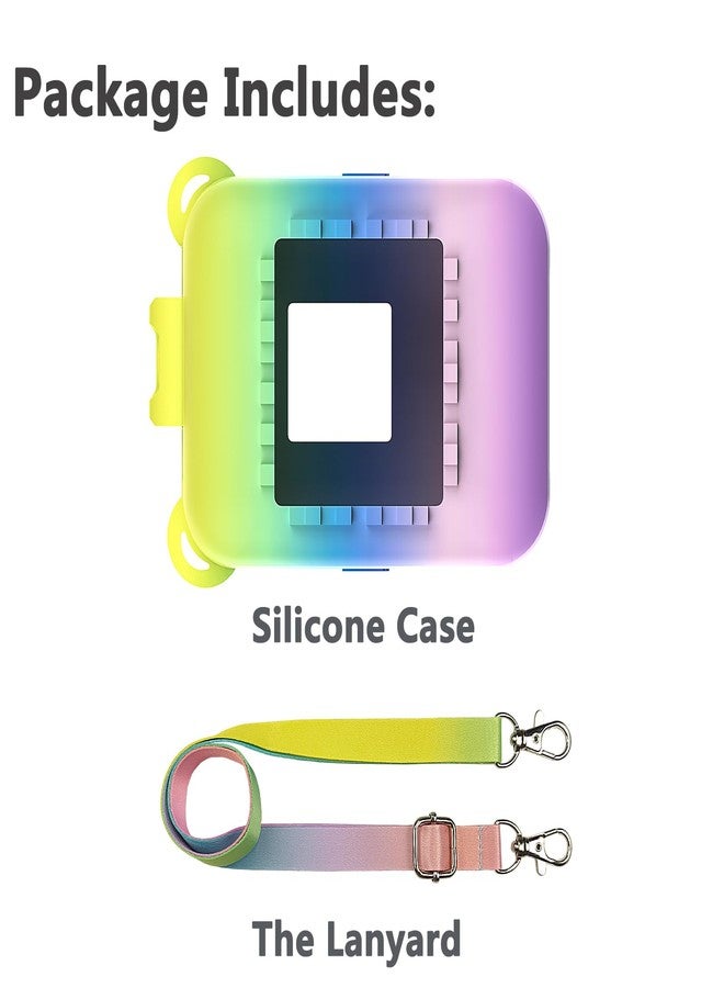 JCHPINE Silicone Cover Case for Bitzee Interactive Digital Pet and Case, Protective Skin Sleeve for Bitzee Virtual Electronic Pets Accessories (for Original 15 Animals) (Rainbow) - Image 3